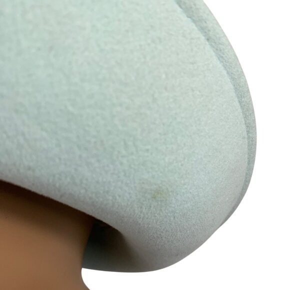 Bollman 'Excello' Pure Wool Womens Breton Hat Feather Band Foam Green Mr John - Picture 5 of 12